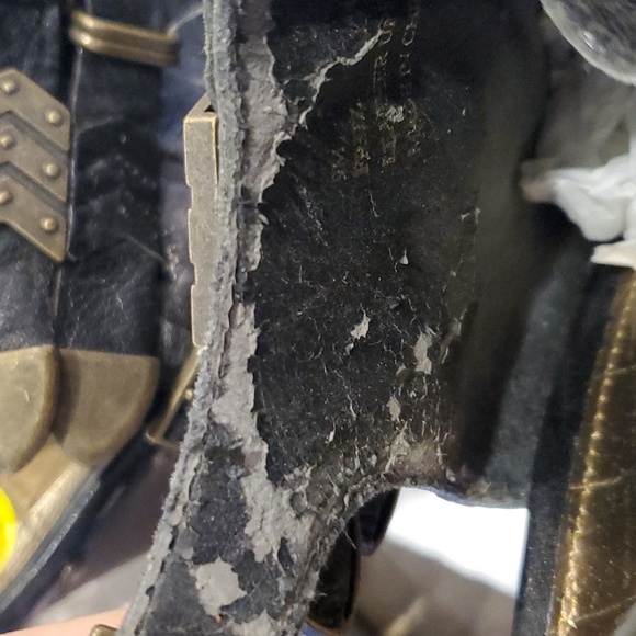 Sam Edelman Black Leather Fritz Wedge Size 9 - Picture 13 of 15